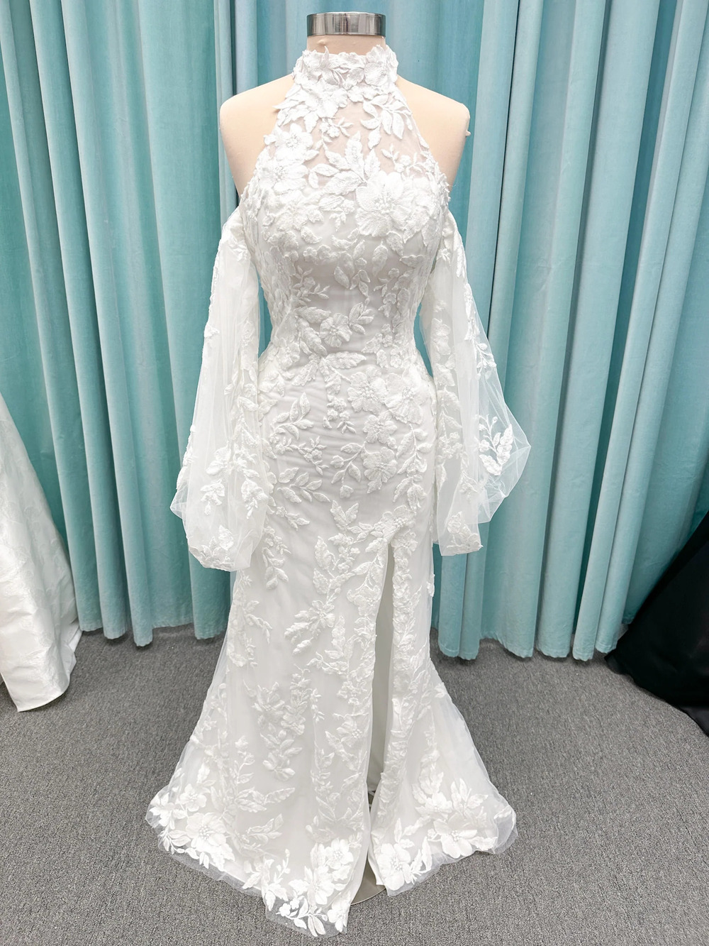 Morilee Style 2936 Kali Tulle with High Neckline and Detachable Blouson Sleeves